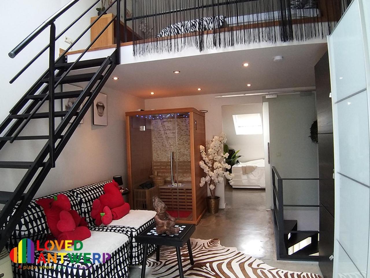 アントウェルペンWellness Loft With Sauna, Jacuzzi, Roof Terrace & Amazing Viewアパートメント エクステリア 写真